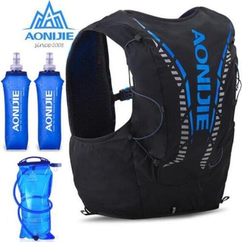 AONIJIE Advanced Skin 12L Outdoor Bag With 450ml Bottle Ultralight Hiking Marathon Running Cycling Vest Water Bag