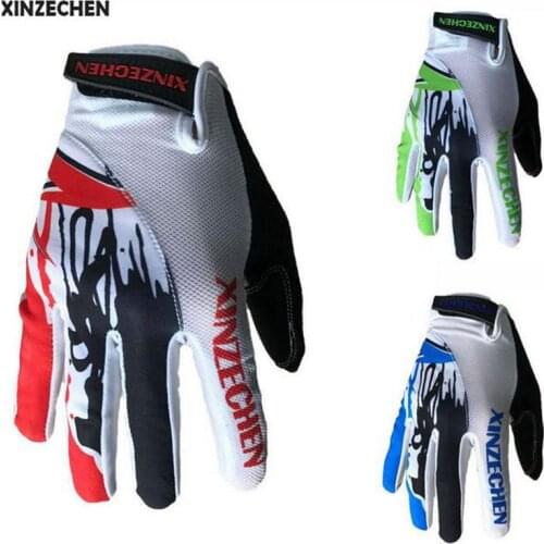 XINZECHEN COOL Full Finger Gloves 2 GEL Pads Racing Motorcycle Winter Gloves Cycling MTB Bike Riding Gloves For Bicycles 3-Color