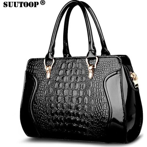 Crocodile Women Handbag PU Leather over Shoulder Lady Bag Luxury Designer Female Crossbody Messenger totes for feminina 2019 New
