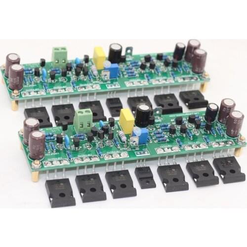 Dual Channe PET Power Amplifier Circuit Board 150W*2 Class A Amplifier Finished Board IRFP240 IRFP9240 L15