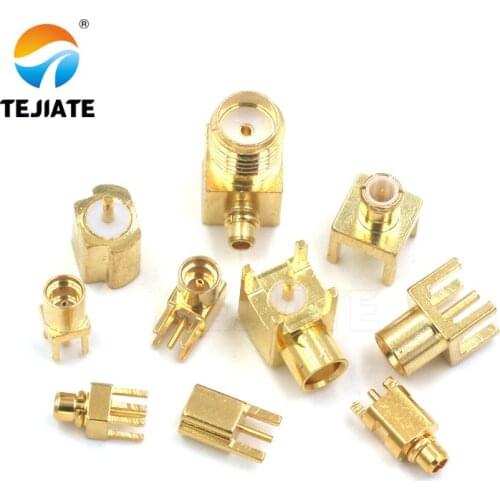 1PCS MCX MMCX KE-KWE-JE-JEF Connector Male/Female Base Straight Angle Bent Header Four Feet Welding PCB Socker Adapter