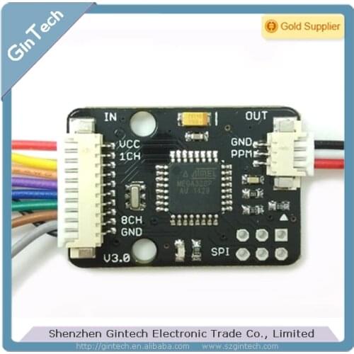 1pcs Ppm decoder board apm v3.0 pixhawk px4 ppz mwc ppm encoder MEGA328P