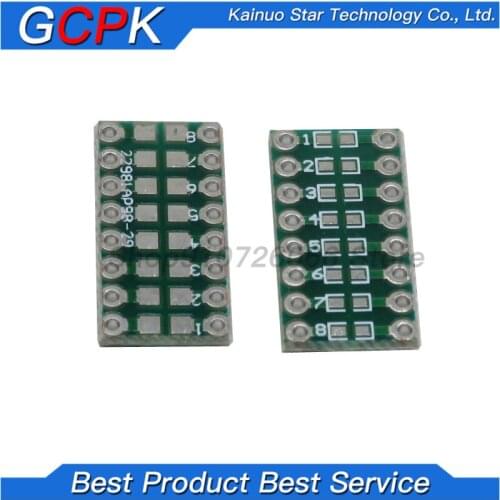 10pcs 0805 0603 0402 to DIP PCB Transfer Board DIP Pin Board Pitch Adapter keysets