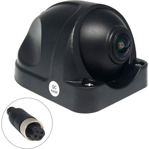 12V 4 Pin AHD Truck Side View Camera Parking Reversing Backup Camera for Truck Bus Vehicle Monitor Full Glass 720p