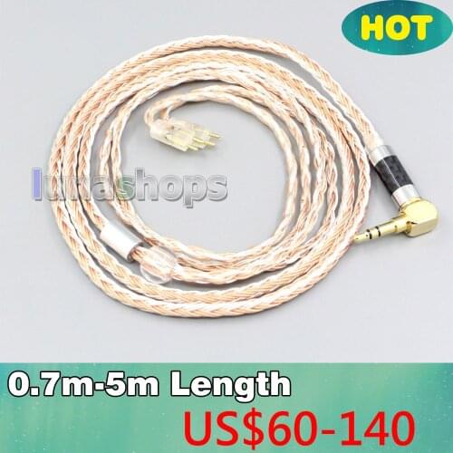 16 Core Silver Plated OCC Mixed Earphone Cable For Fitear To Go! 334 private c435 mh334 Jaben 111(F111) MH333 223 22 LN006705