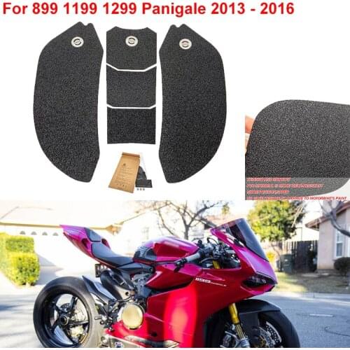 For Ducati 899 1199 1299 Panigale 2013 2014 2015 2016 moto accessories Fuel Tank Traction PVC Pads Sticker Decal Gas Knee Grip