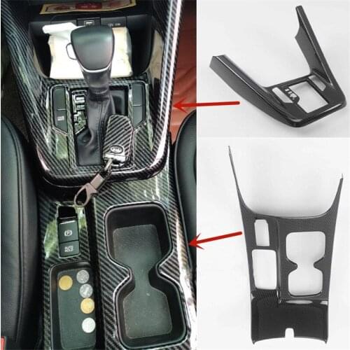 For Kia Sportage R 2018-2019 High-quality ABS Chrome Gearshift decorative frame Water cup frame decorative panel Car styling
