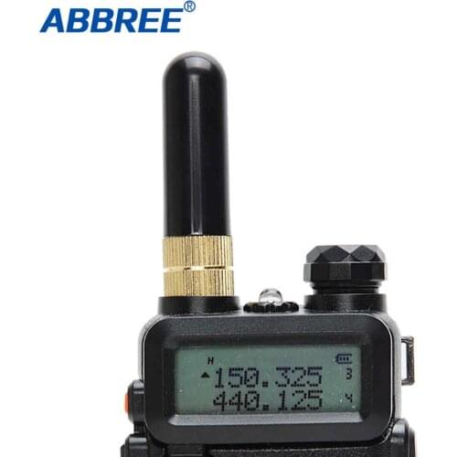 Abbree AR-805S UHF+VHF Dual Band Antenna SMA-Female for Baofeng UV-5R UV-82 BF-888S UV-9R Plus Ham 2 Way Radio Walkie Talkie