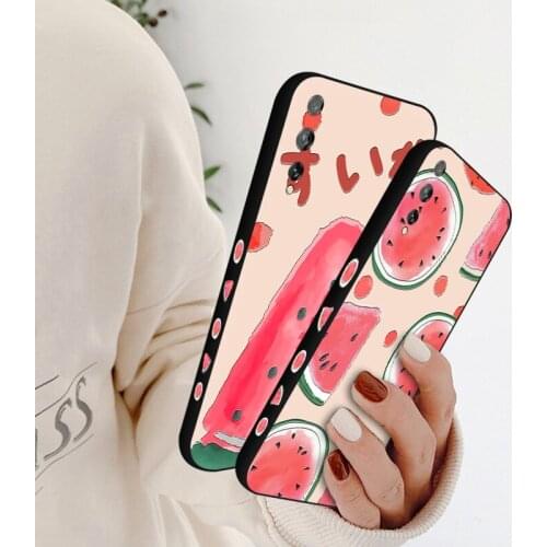 Lovebay Phone Case For Huawei P Smart Plus Z S 3D Relief Watermelon Soft Cover For Huawei Y8P 2020 Y5 Y6 Y7 P Y8 Y9 Prime Y9A