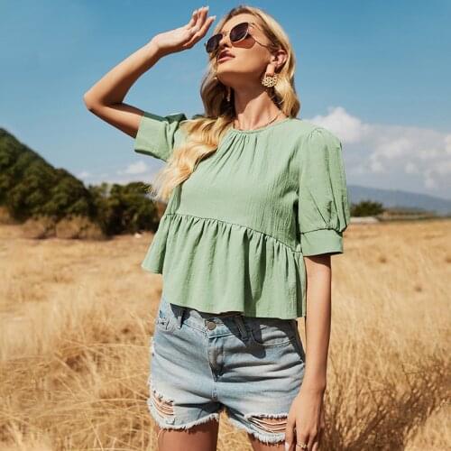 OBVSBUYS Gray Blouses