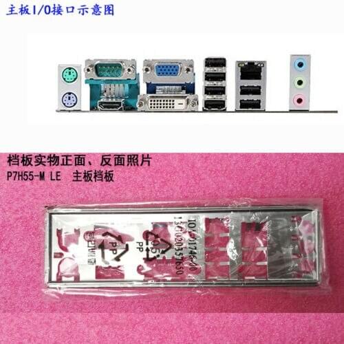 Original IO I/O Shield BackPlate Blende Bracket For Asus P7H55-M LE