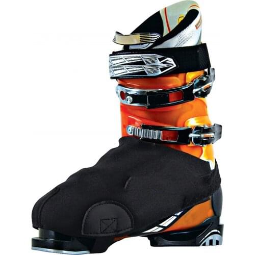 A Pair of Warm Protective Ski Shoe Cover Boot Anti-freezing Waterproof Lightweight Half Palm Black Snow Boot Cover Protection