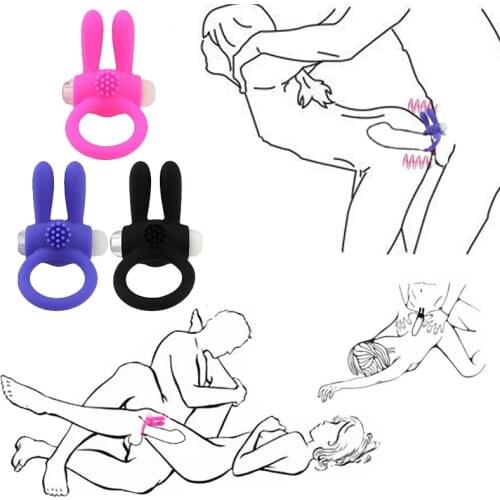 Silicone Durable Penis Ring Adult Male Delay Ejaculation Cock Rings Enlargement Sex Toys For Men Vibator Clitoris Stimulater