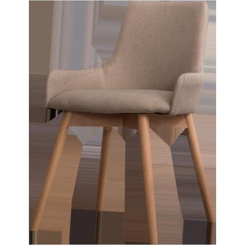 Solid Wood Chair Dining Chair Modern Minimalist Home Nordic Restaurant Adult Creative Desk Stool Backrest Computer Chair