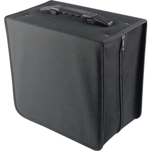 High Quality 500 Disc Oxford Cloth Non-woven Fabrics CD Box DVD Storage Case Carrying Bag Organizer Holder With Solid Zipper