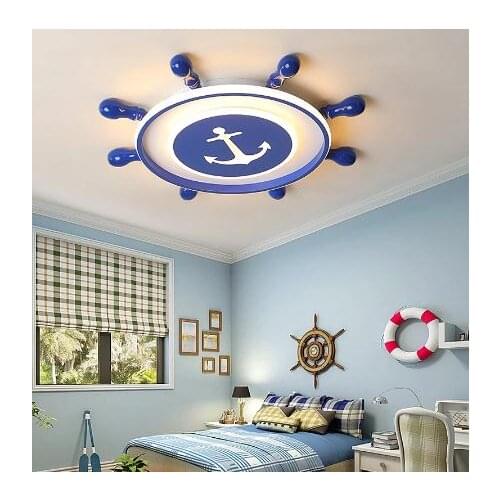 Creative Pirate Ship chandeliers ceiling For Childrens room baby boy Bedroom modern chandelier Home Decoration led chandelier