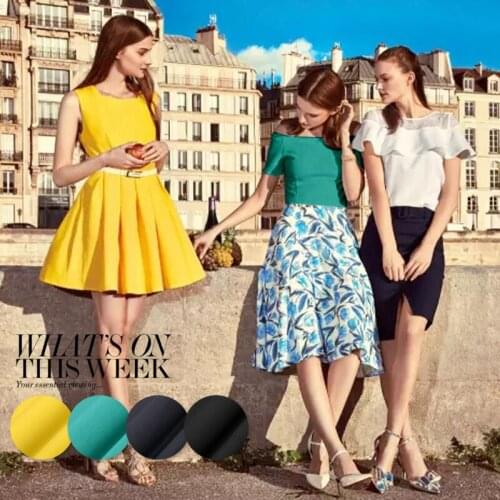 Spring and autumn silk cotton blended fabrics soft wool dress fashion wool fabrics wholesale high quality cotton cloth 4 color