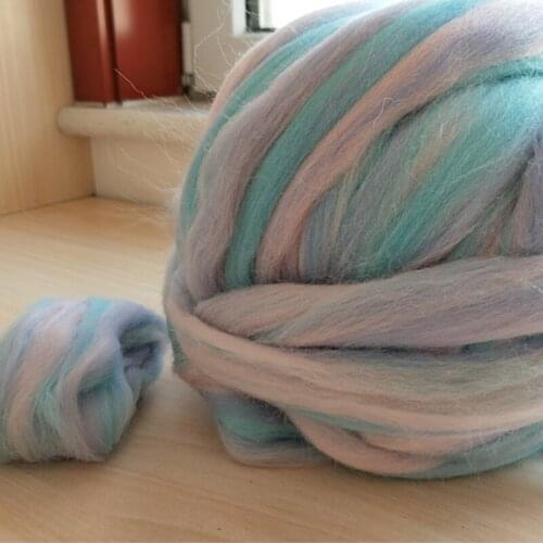 WFPFBEC Extra Fine colour mixture Merino Wool for felting wool roving fiber 50G Perfect in Wet and needle Felting