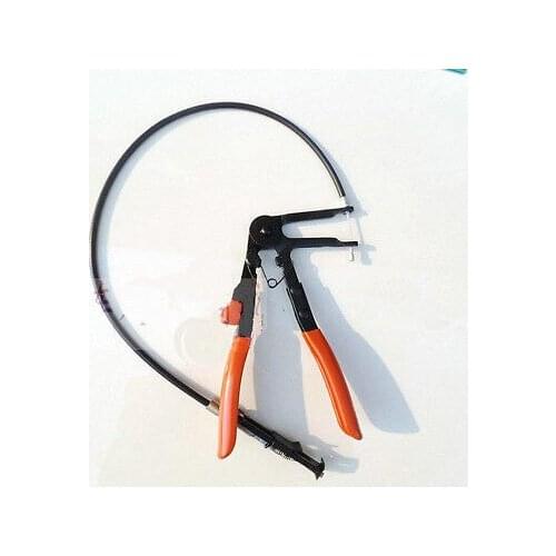 1PCS Long Reach Clamp Holder Hose Clamp Pliers with Wire Flexible Wire Shaft LXM