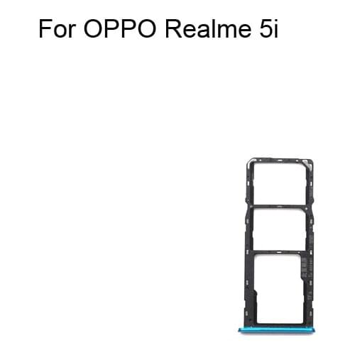 1PC For OPPO Realme 5i Tested Good Sim Card Holder Tray Card Slot For OPPO Realme 5 i Sim Card Holder