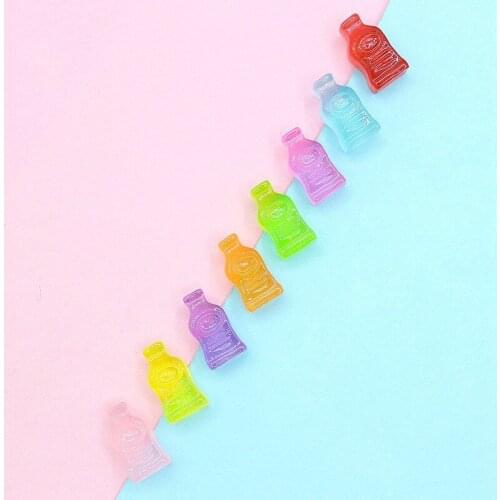 20Pcs Simulation Resin Flatback Colorful Drinking Decoration DIY Cabochon Scrapbooking Accessories For Kawii Embellishments A