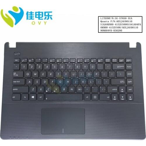 English laptop keyboard for ASUS X450 LA X450LD X450LC LB US Keyboards Palmrest Cover SG-57650-XUA 0KNB0-4132US00 13NB01ABAP0301