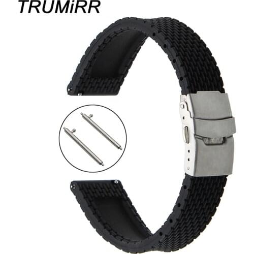 Quick Release Silicone Rubber Watchband for Maurice Lacroix Men Women Watch Band Wrist Strap 18mm 19mm 20mm 21mm 22mm 23mm 24mm