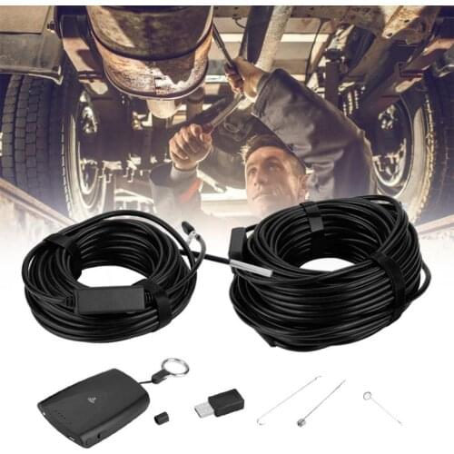 NEWEST 10M/20M Flexible IP67 Waterproof Endoscope 5.5mm 720P camera 6 Led WIFI endoscope Camera for Pipe Inspection Best Offer