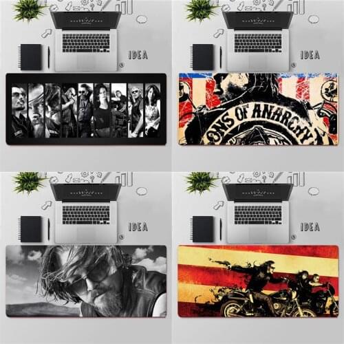 FHNBLJ Top Quality American TV Sons of Anarchy Large Mouse pad PC Computer mat Free Shipping Large Mouse Pad Keyboards Mat