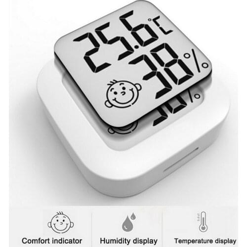 Indoor Temperature/Humidity Meter Mini Digital LCD Thermometer Hygrometer Gauge Monitor Meter Accurate Measurement Instrument