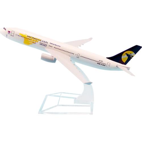 16cm Alloy Metal Air MONGOLIAN Airlines B767 Airplane Model MONGOLIAN Boeing 767 Airways Plane Model Stand Aircraft Kids Gifts