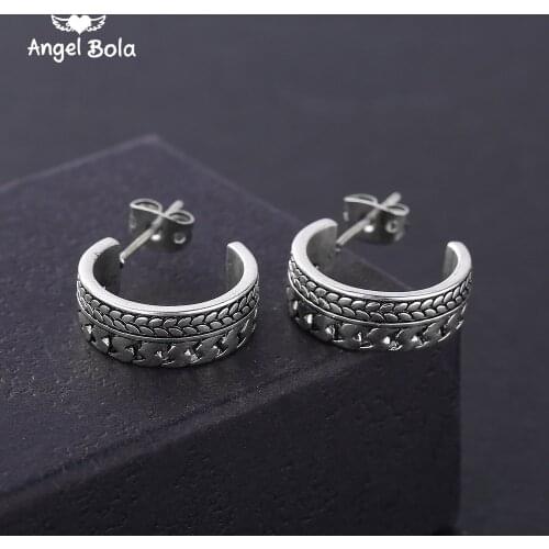 The Latest Ancient Restoring Ancient Ways Is Silver color Ear Bone Nail Personality Delicate Miniature Models Buddha Earrings