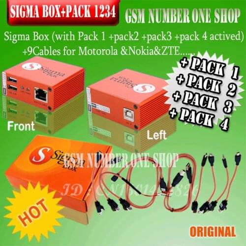 2020 Newest 100% Original Sigma box + pack1 2 3 4 / + 9 Cable + Pack 1 + Pack 2 +Pack 3 + Pack 4 new update for huawei