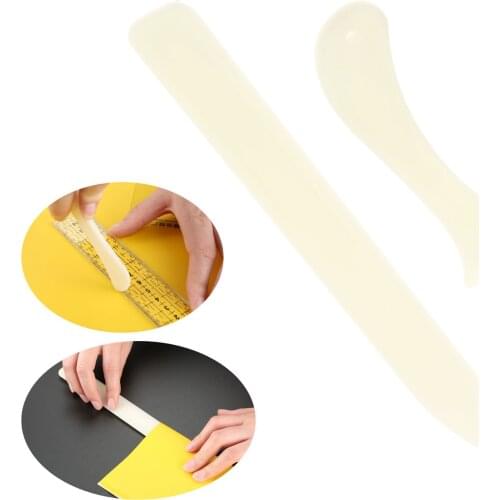 2pcs Plastic Open Letter Knife Paper Crafts Bone Folder Creasers for Sewing Handmade Book Scrapbooking Offices Supplies