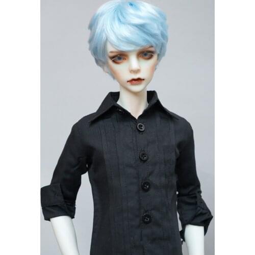 BJD doll clothes suitable for 1-3 1-4 1-6 uncle size doll clothes black and white long-sleeved shirt tops doll accessories
