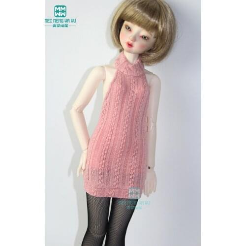 BJD dolls clothes Fashion Halter sweater White, black, pink for 43cm 1/4 BJD accessories