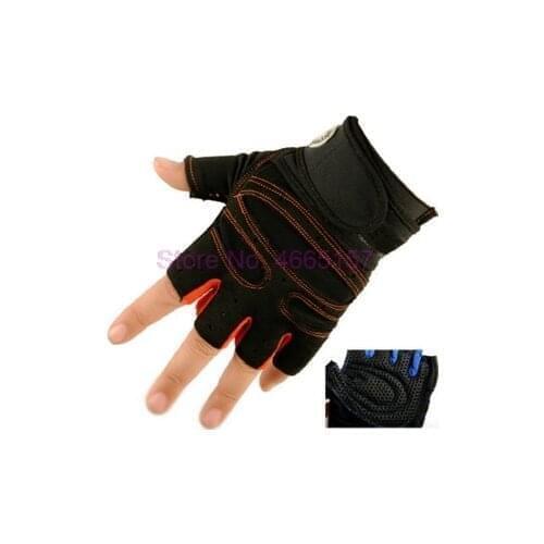 By DHL 100pair Training Fitness WeightLifting Gloves For Men Women Workout Half Finger Fitness Exercise Gym Tactical Gloves