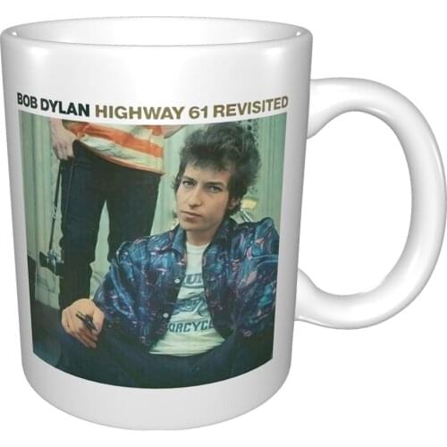 Bob Dylan Highway 61 Revisited Wwhite Mug Coffee Cup Coffee Mug Double Glass Mugs Coffee Mugs