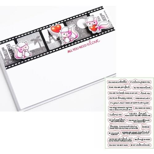 Greetings&Phrases Clear Stamp Various Phrases Clear Transparent Silicone Stamps 2020 For DIY Card Making