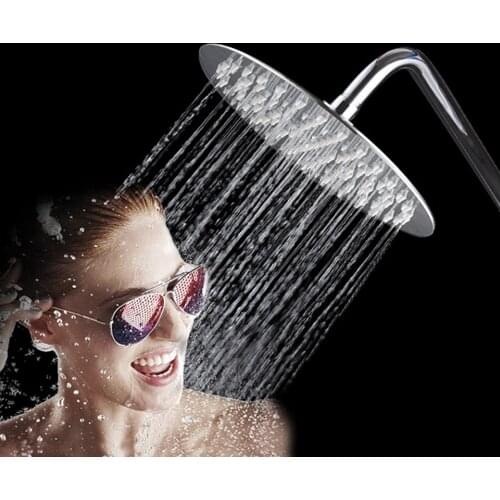 Handheld Bathroom Accessories Rainfall Shower Head Round and Square Stainless Steel Ultra-thin Shower Heads Top Bathtub Sprayer