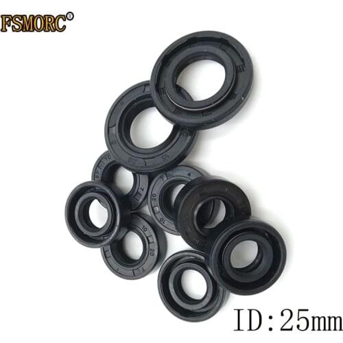 NBR Shaft Oil Seal TC-25*32*33*34*35*36*37*38*40*42*43*45*47*48*50*52*55*60*62*72*4/5/6/7/8/9/10/12/15 Double lip spring rotary