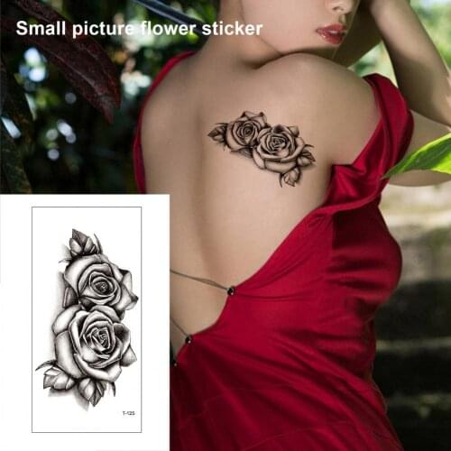 Body Tattoo Easy to Use Waterproof Convenient Flower Temporary Tattoo Sticker for Beauty