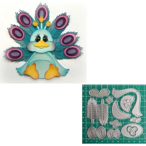 Duck Frames Embossing Metal Cutting Dies Scrapbooking For Diy Card Making 106mm*96mm
