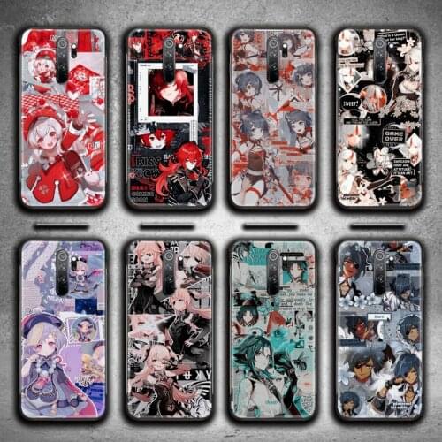 Genshin Impact Anime Phone Case for Redmi 9A 9 8A 7 6 6A Note 10 9 8 8T Pro Max K20 K30 Pro