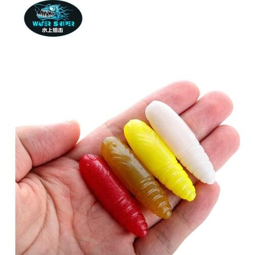 WATER SNIPER 5g 50mm 8pcs/Lot Potato Grubs High Gravity Ratio Worm Add Salt Soft Bait Fishing Lure Long Cast Artificial Baits