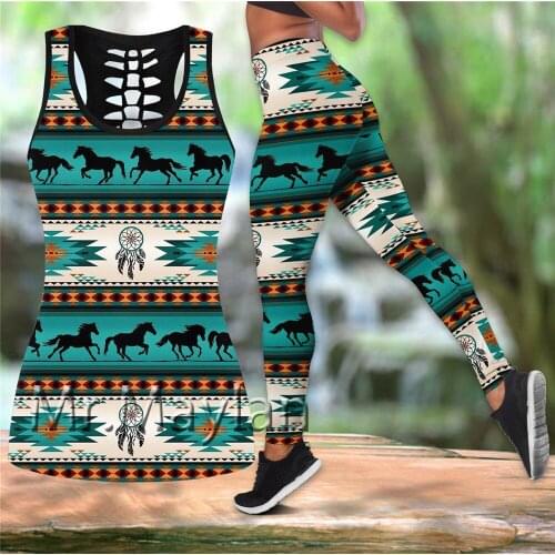 3D Digital Printed Love Horse Hollow Tanktop Women Sexy Vest Girls Fashion Tank tops Clothes ropa mujer Oversized Drop ship Q-11