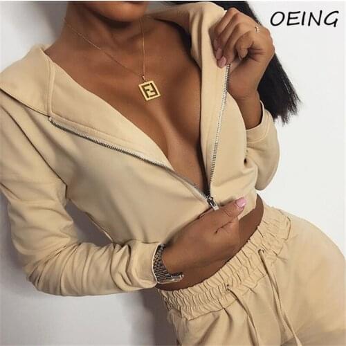 2021 Long Sleeve Fashion Two Piece Suit Sets Women Fitness Hoodies Sweat Pants Workout Tracksuit