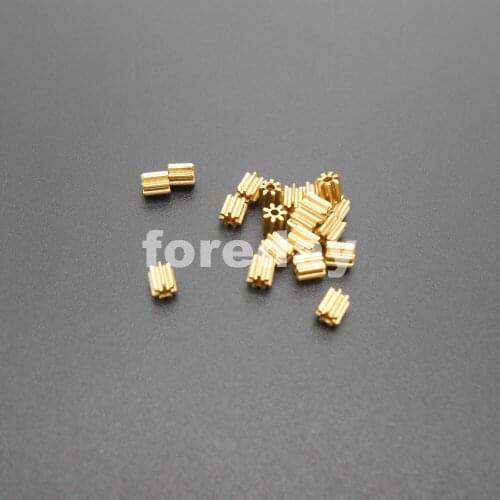 100X 71A Brass Gear Aperture 0.98mm Model Accessories 7T Metal 0.3M 100PCS *FD351X100