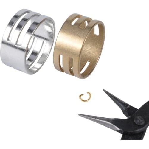 1Pcs Stainless Steel Copper Split Jump Ring Opening Closing Finger Rings Tools For Jewelry Making Supplies