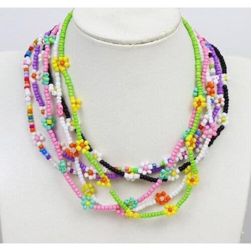 10pieces Hot! Flowers necklace daizy chain neclace and bracelets for women sun flowers necklace for girls